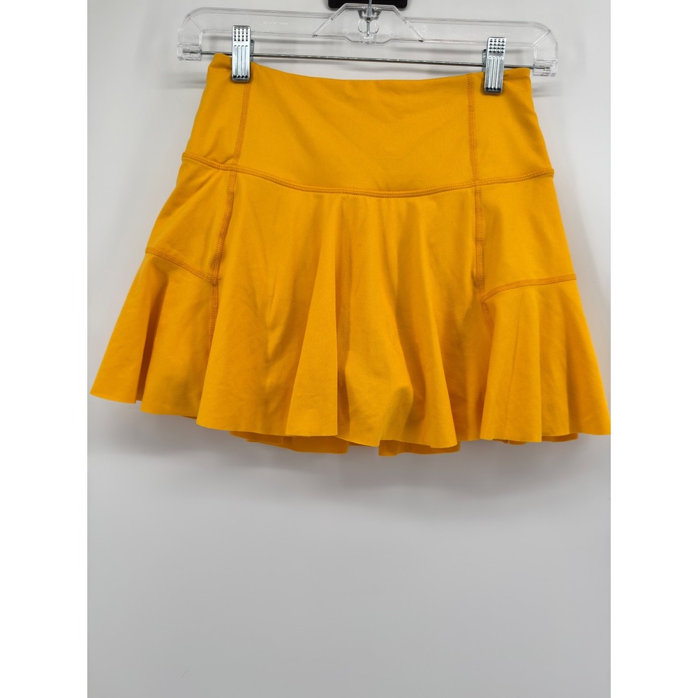 FP Movement Youre A Peach Skort Mustard Yellow Athletic Skirt Small